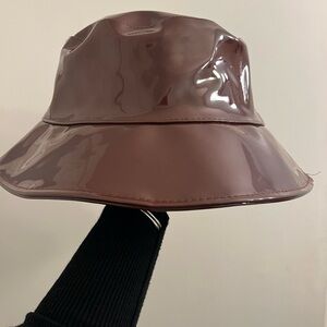 Glossy Brown Bucket Hat